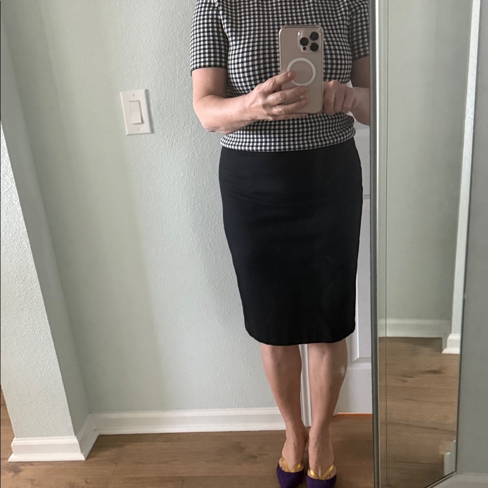 Eileen Fisher Black Pencil Skirt